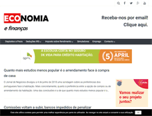 Tablet Screenshot of economiafinancas.com